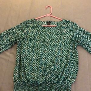 Ann Taylor blouse with 3 quarter length sleeves